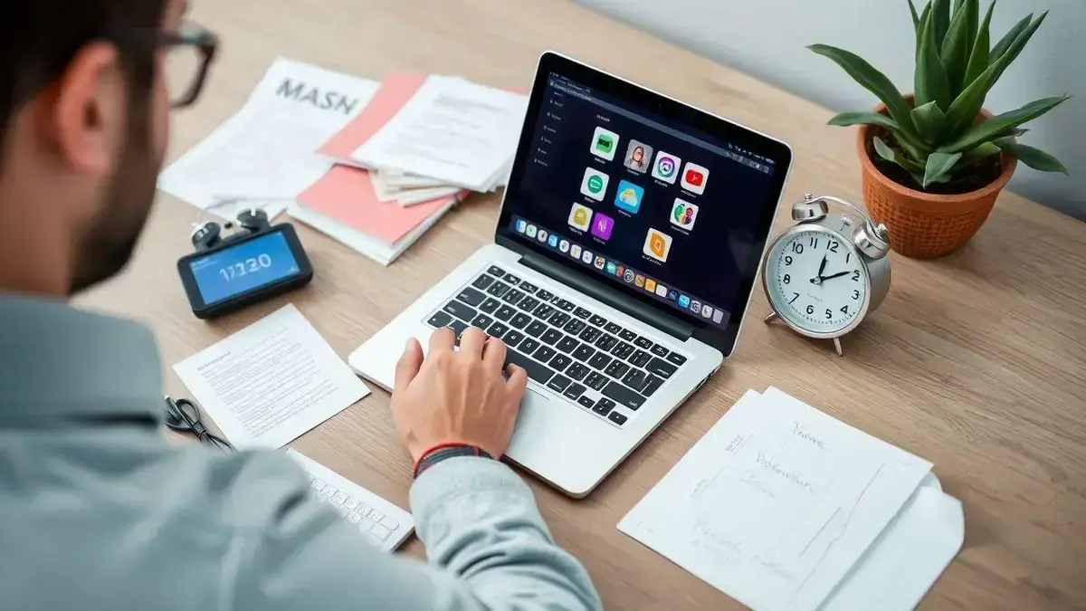 Uso de ferramentas para ajudar no foco Uso de ferramentas para ajudar no foco