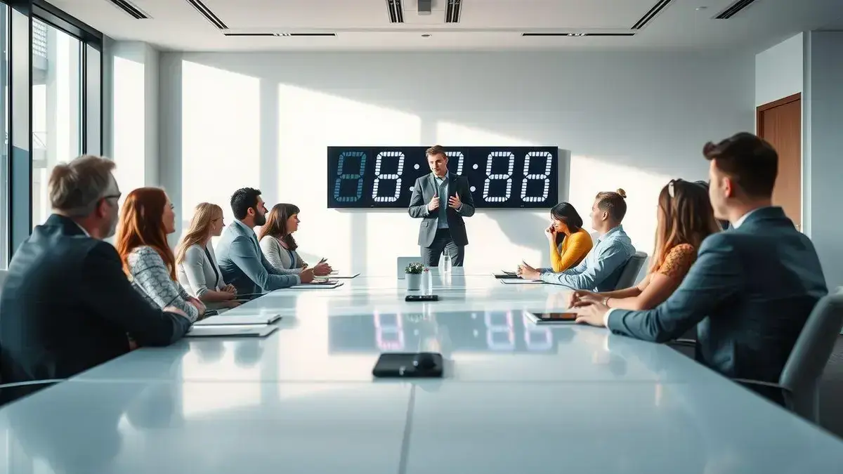 Gerenciando o tempo durante as reuniões