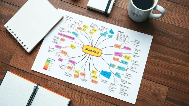 Mapa mental para treinamento e desenvolvimento pessoal